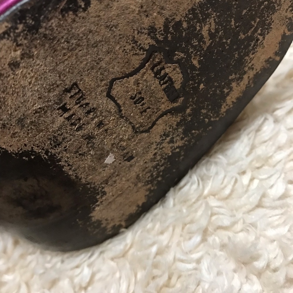 Stuart Weizman Purple Open-Toe Heels - image 7